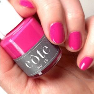 Cote Nail Polish - No. 19 Soft Fuchsia 0.4oz Toxic Free & Vegan USA NEW IN BOX